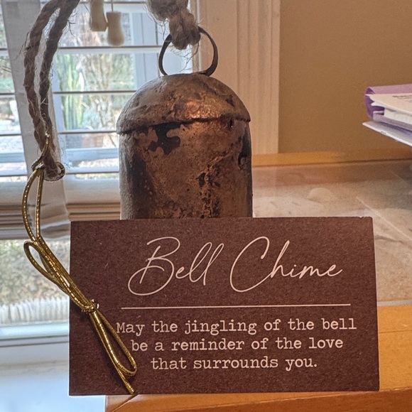 Rustic Bell Chime with Rope Handle - Picture 1 of 4